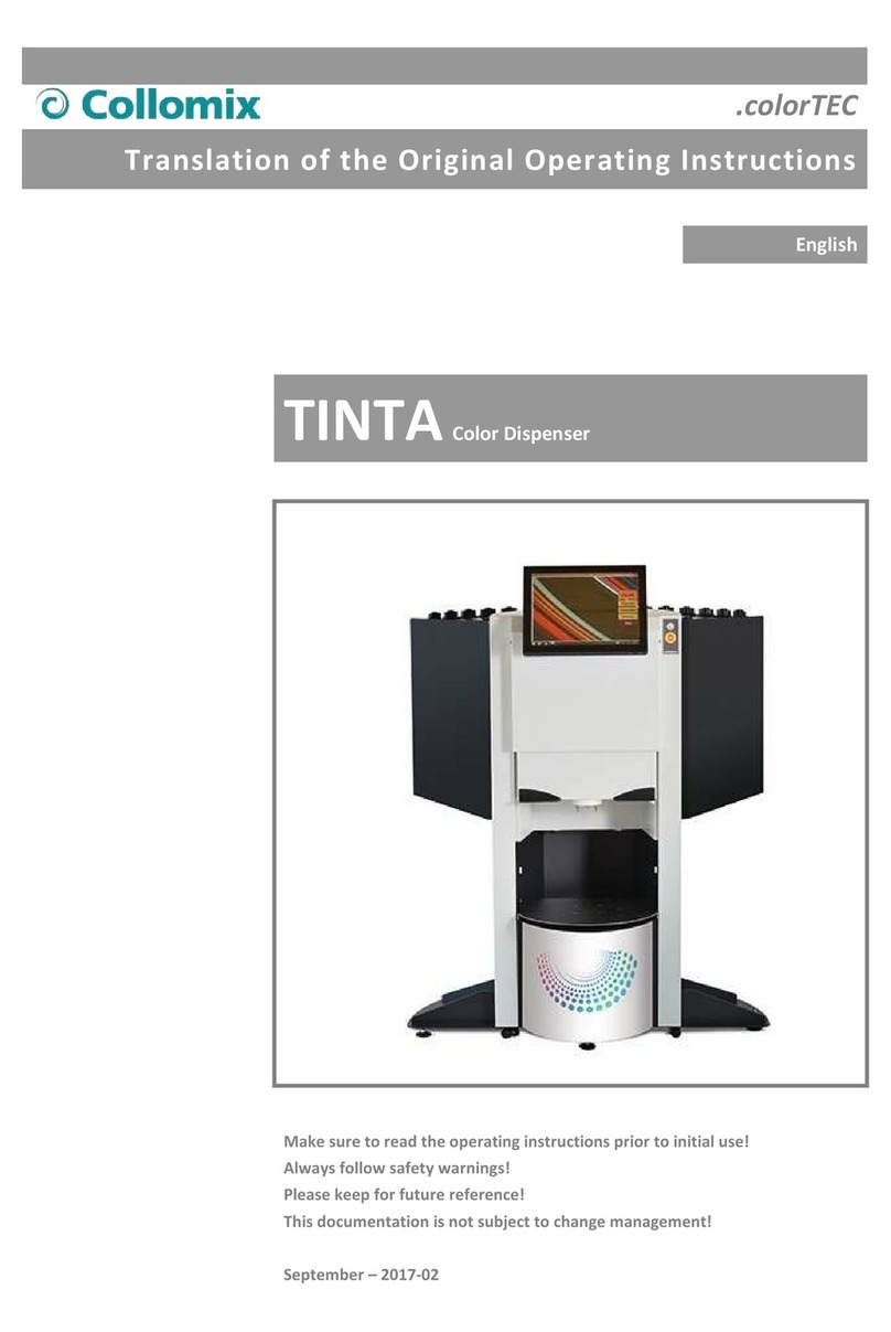 Collomix TINTA 16 operating instructions