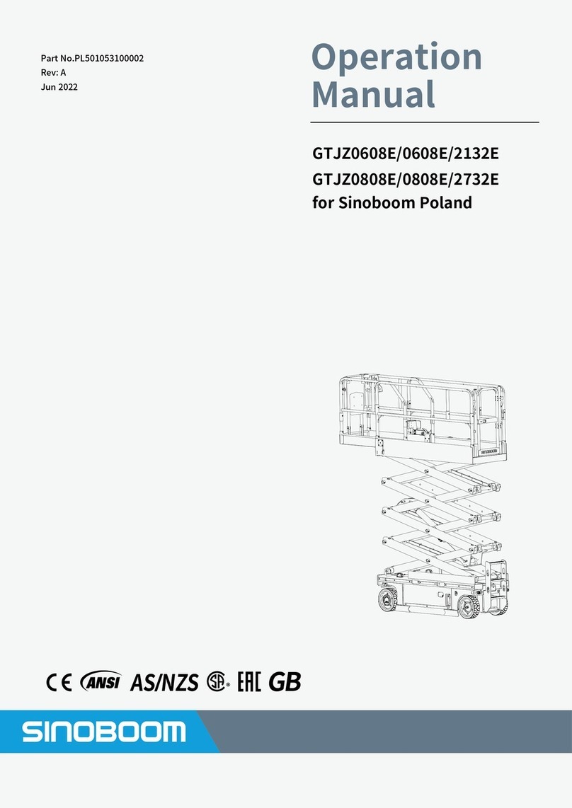 Sinoboom GTJZ0608E Operation manual