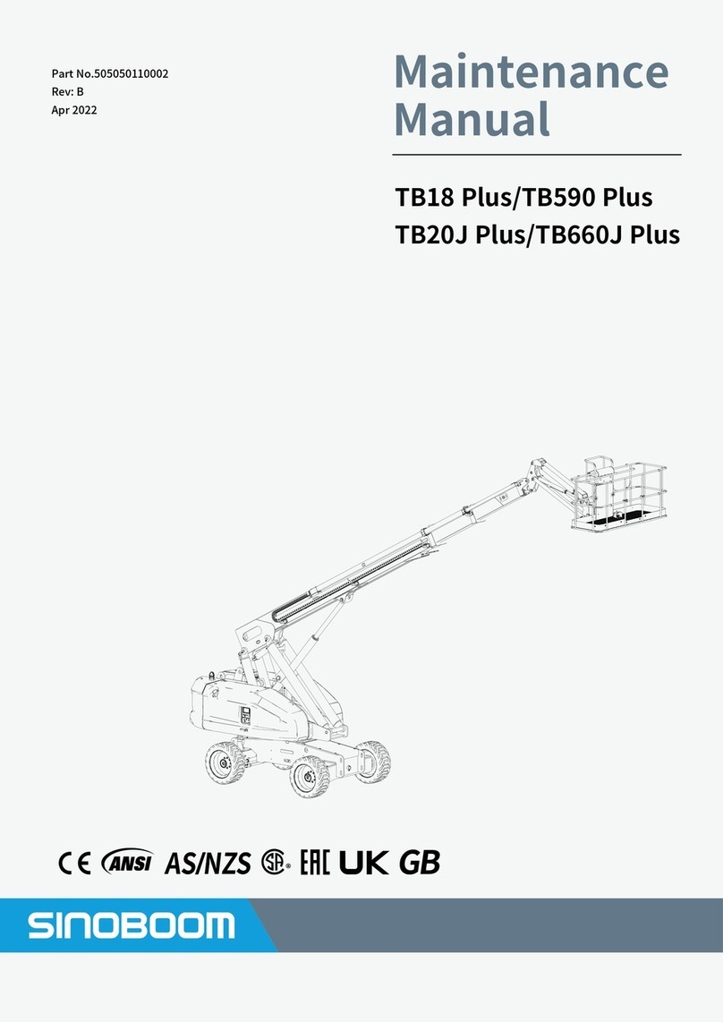 Sinoboom TB18 Plus Maintenance manual