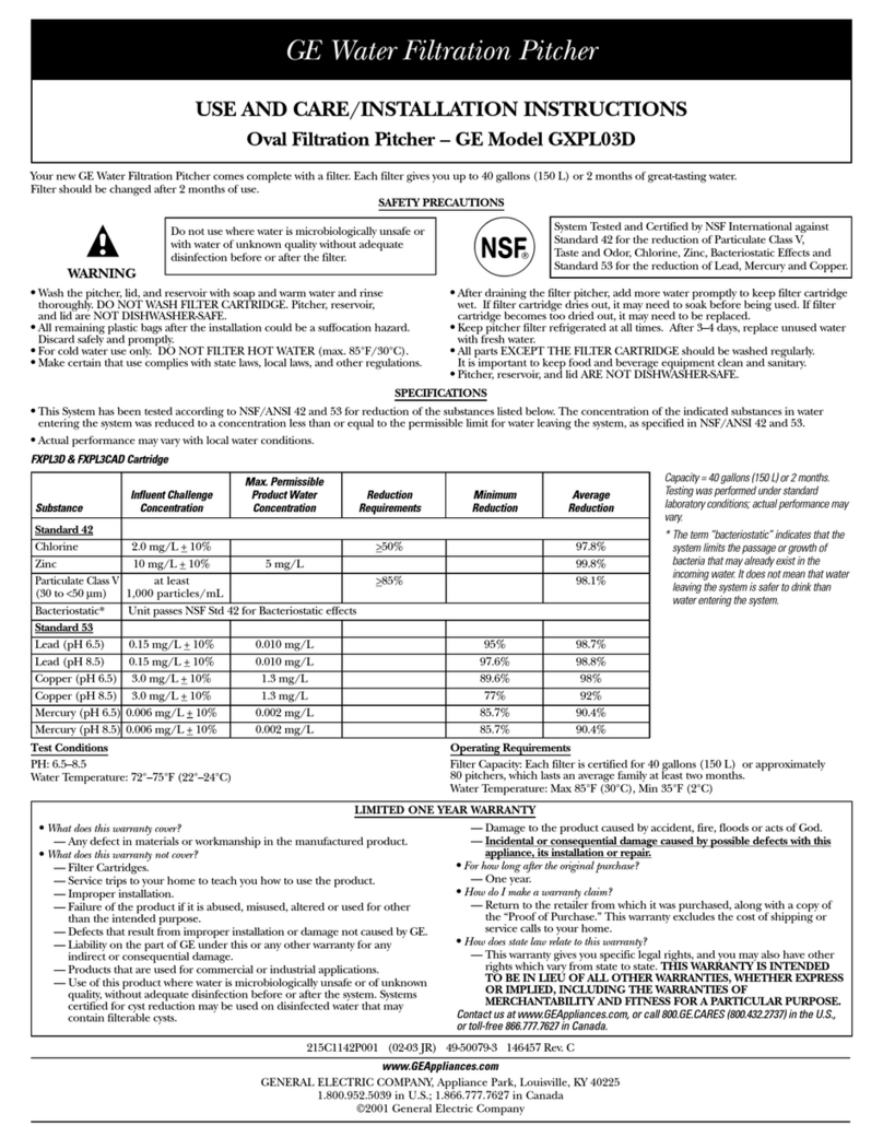 GE GXPL03D User manual
