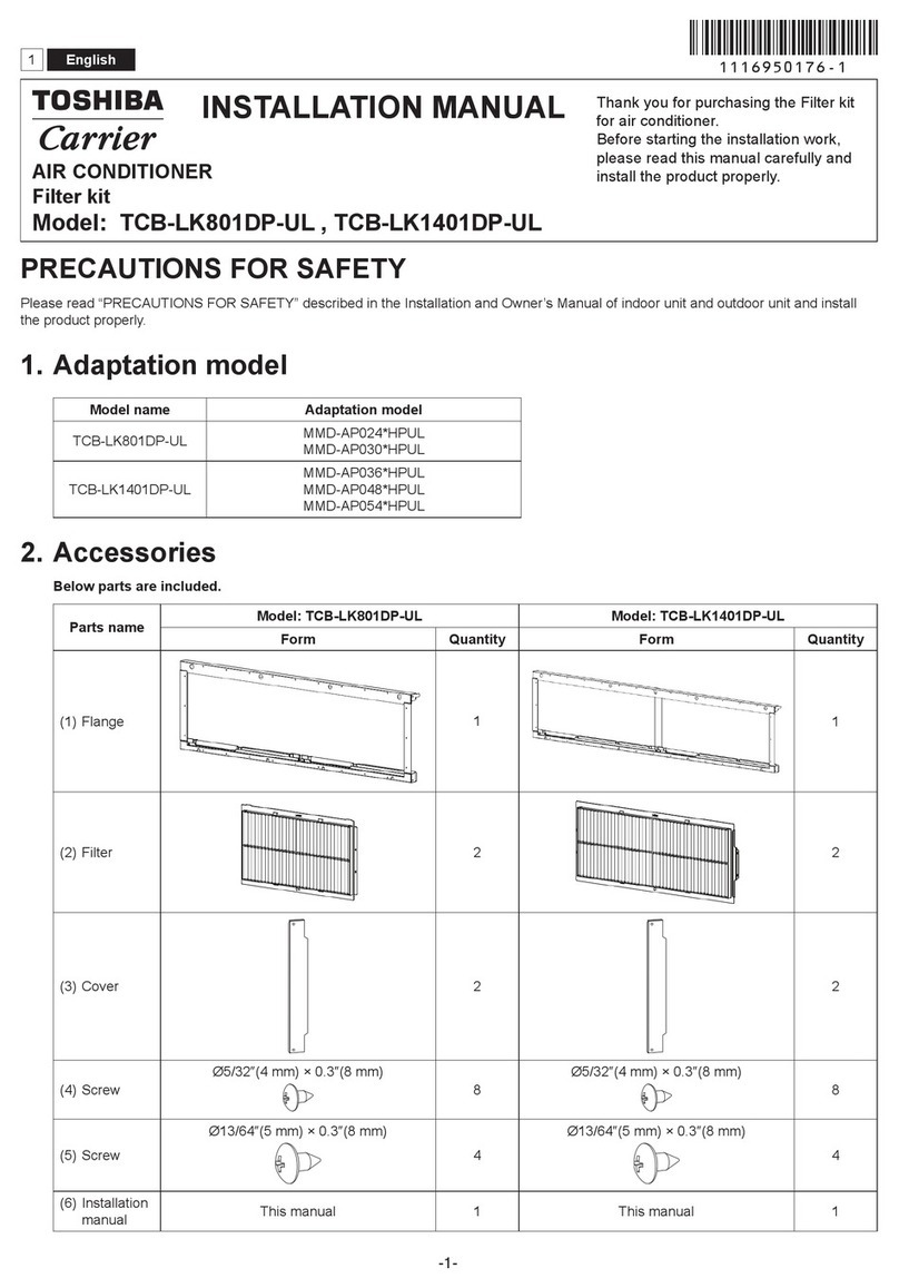Toshiba TCB-LK801DP-UL installation manual