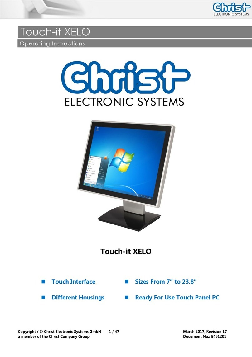 Christ touch-it xelo operating instructions