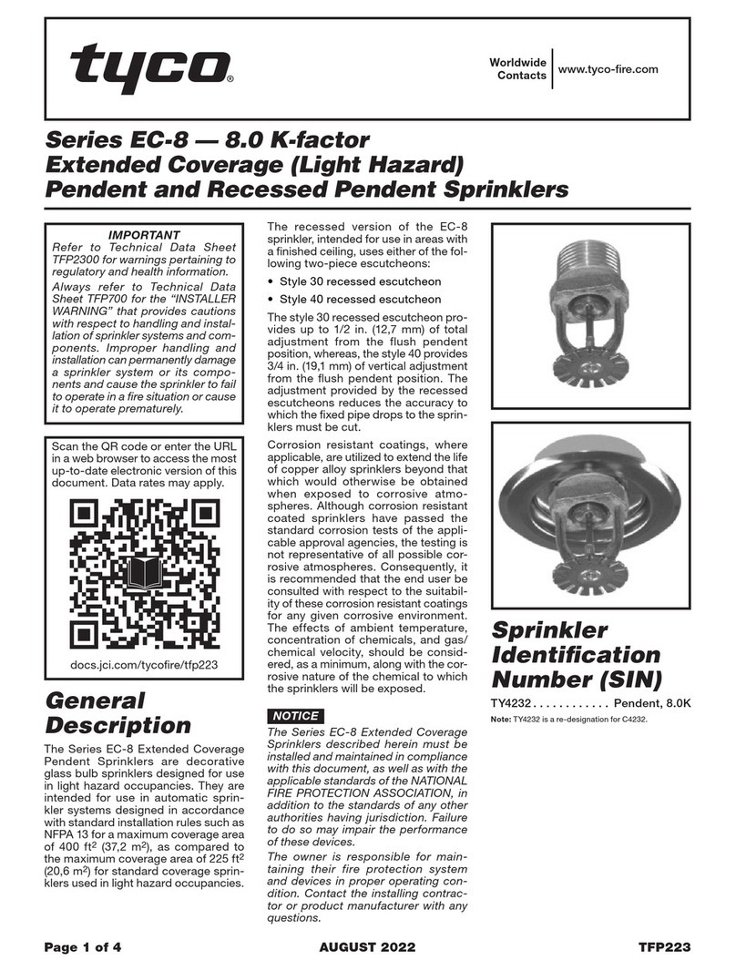 Johnson Controls Tyco EC-8 Series User manual