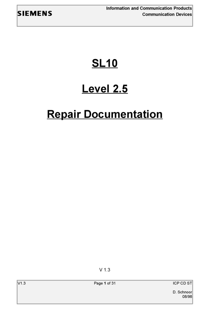 Siemens SL10 Operator's manual Siemens SL10 Operator's manual