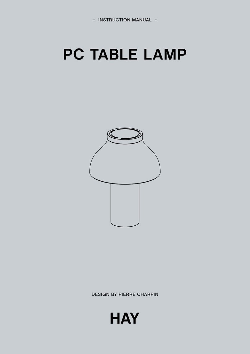 Hay PC TABLE LAMP instruction manual