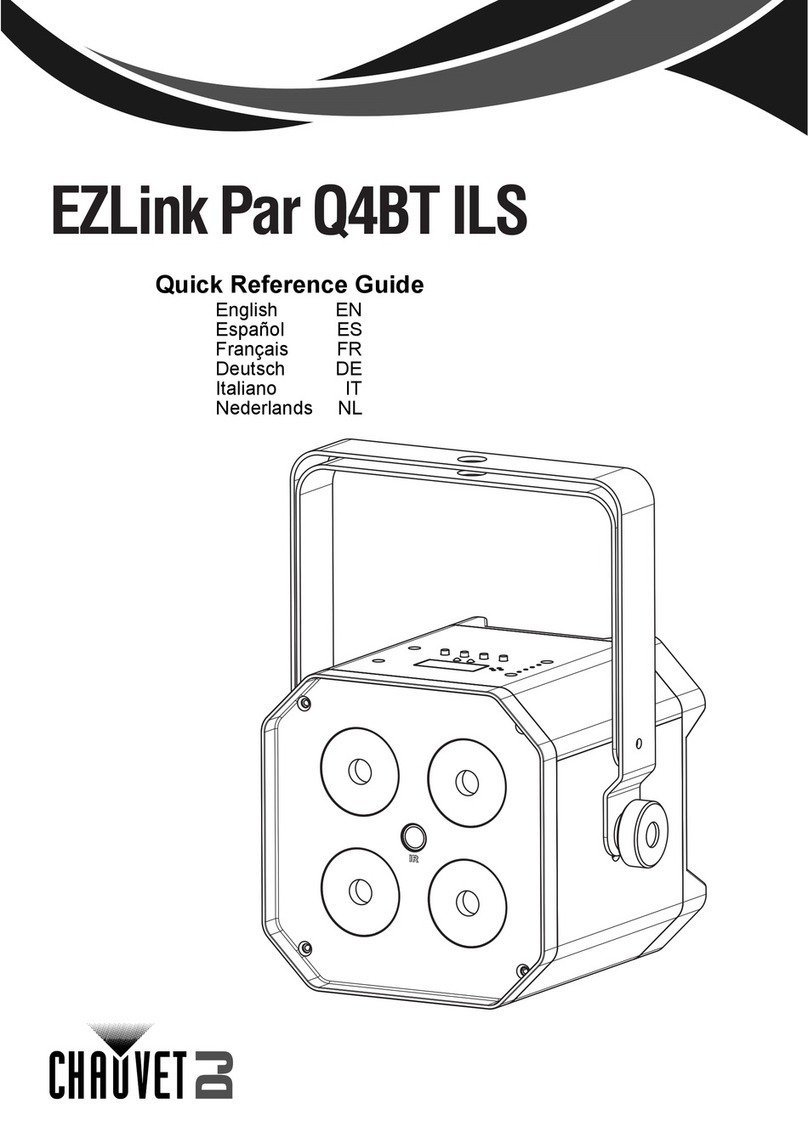Chauvet DJ EZLink Par Q4BT ILS Quick reference guide