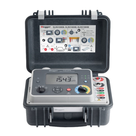 Megger DLRO100EB User manual