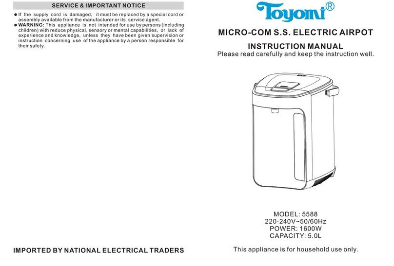 Toyomi 5588 instruction manual