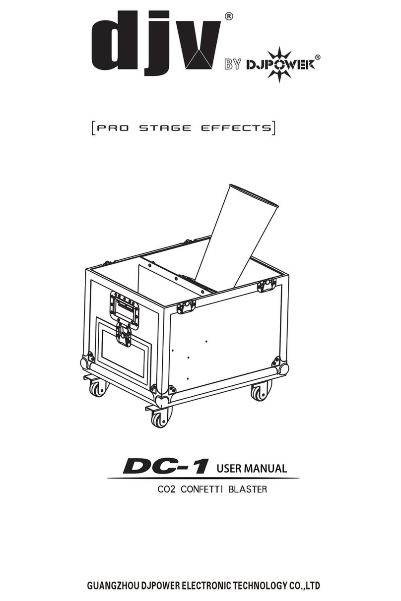 dj power djV PRO STAGE EFFECTS DC-1 user manual