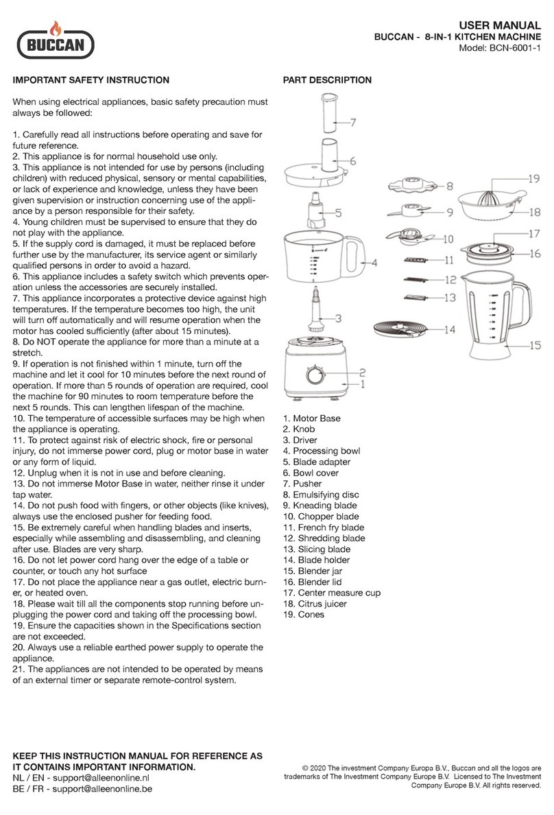 Buccan BCN-6001-1 user manual