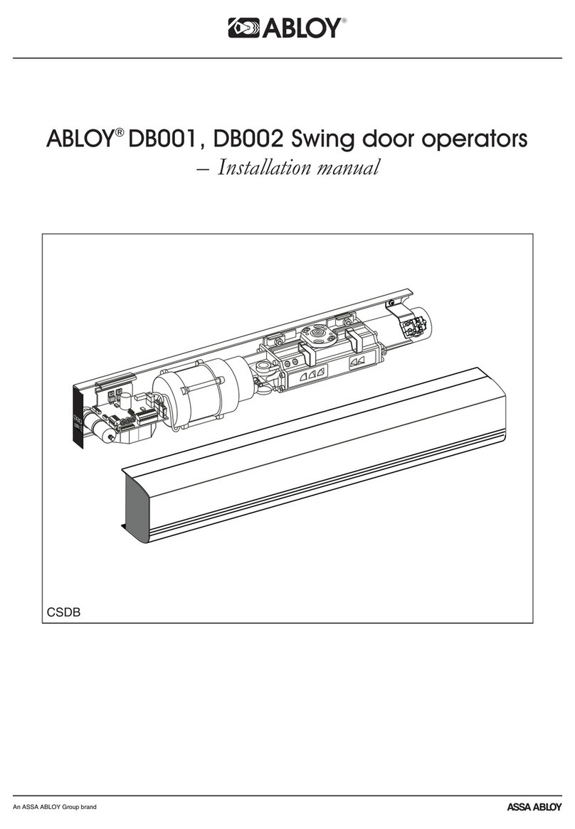 Abloy DB001 installation manual