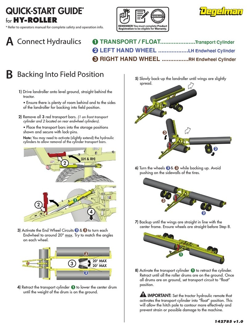Degelman HY-ROLLER quick start guide