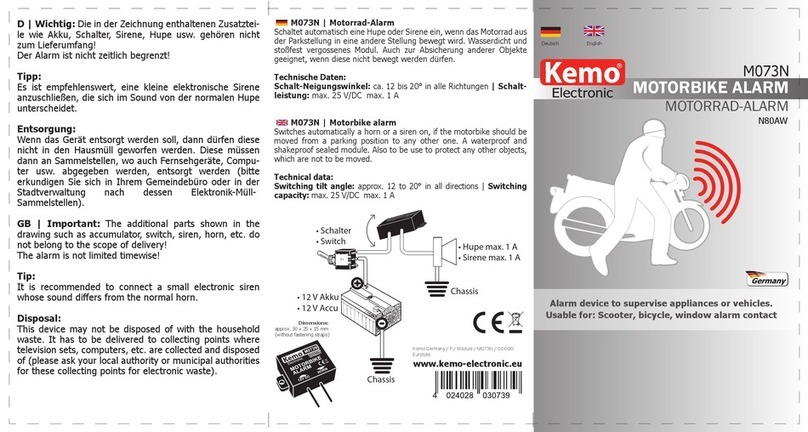 Kemo Electronic M073N Assembly instructions