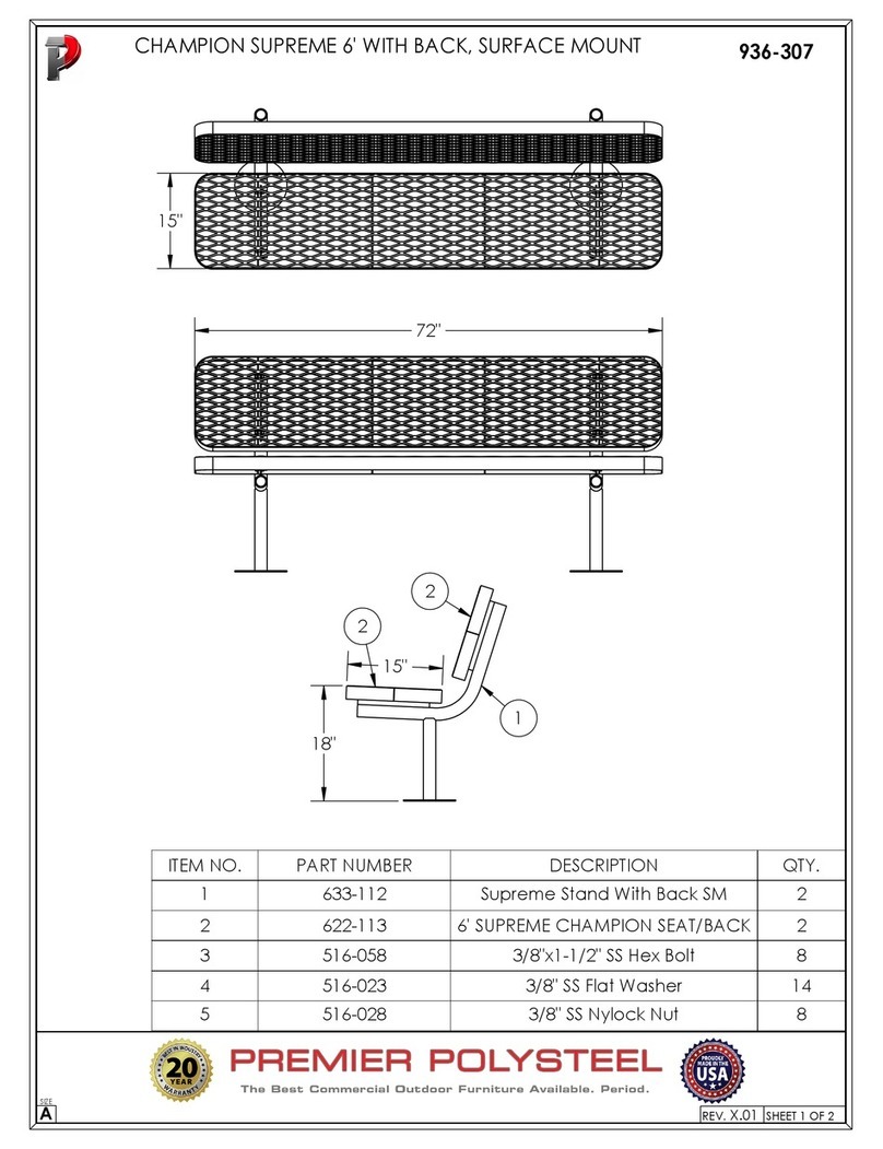 PREMIER POLYSTEEL 936-307 manual
