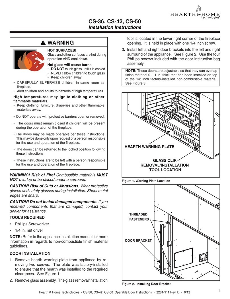 Hearth & Home CS-36 installation instructions Hearth & Home CS-36 installation instructions
