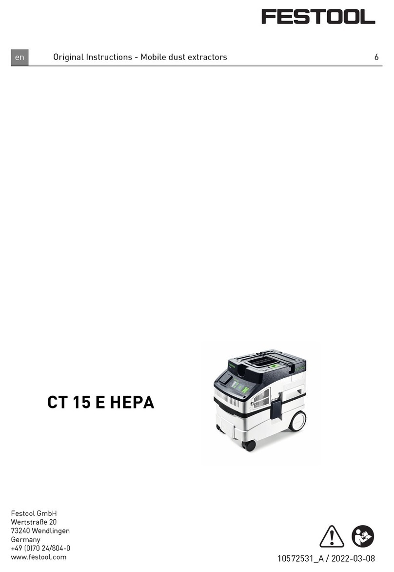 Festool CT 15 E HEPA User manual
