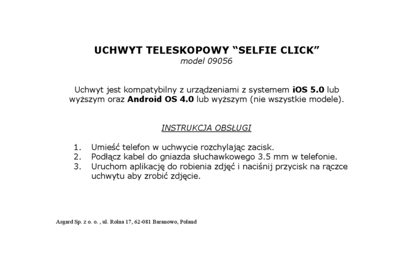 Asgard SELFIE CLICK instructions