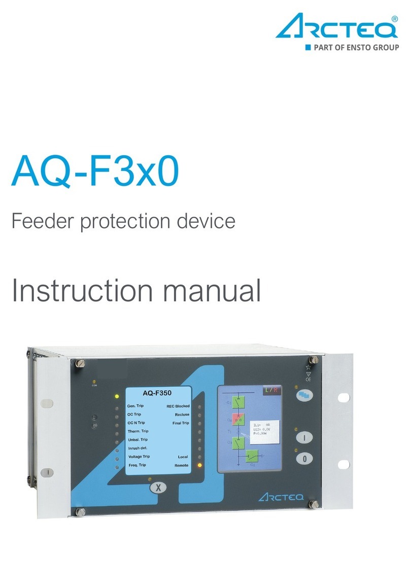 ensto Arcteq AQ-F3 0 Series instruction manual ensto Arcteq AQ-F3 0 Series instruction manual
