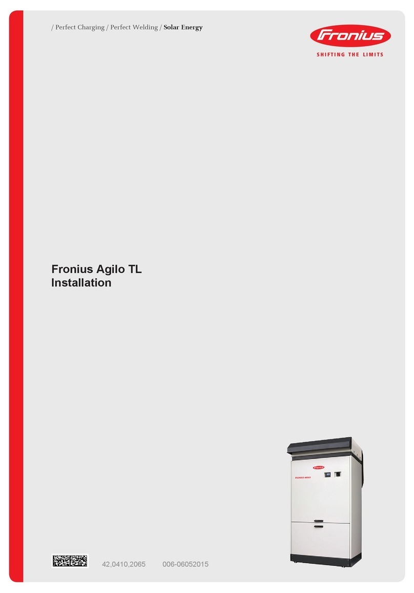 FRO­NIUS Agilo TL User manual