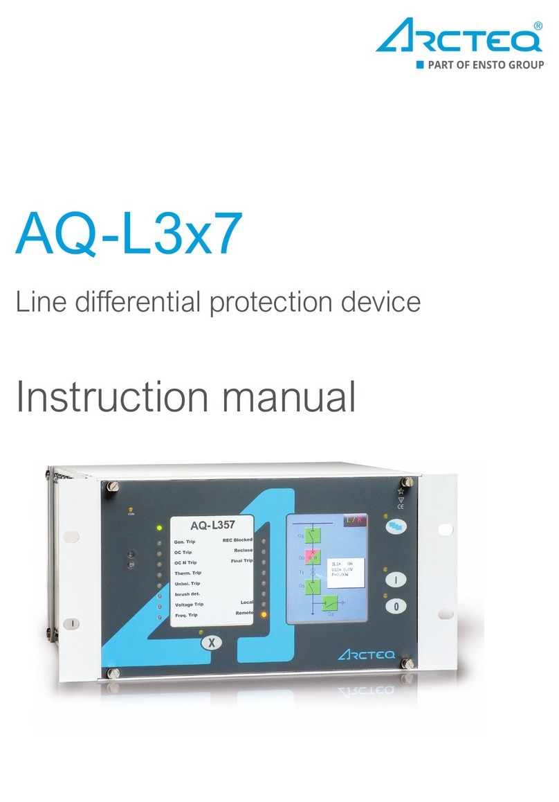 ensto Arcteq AQ-L3 7 Series instruction manual