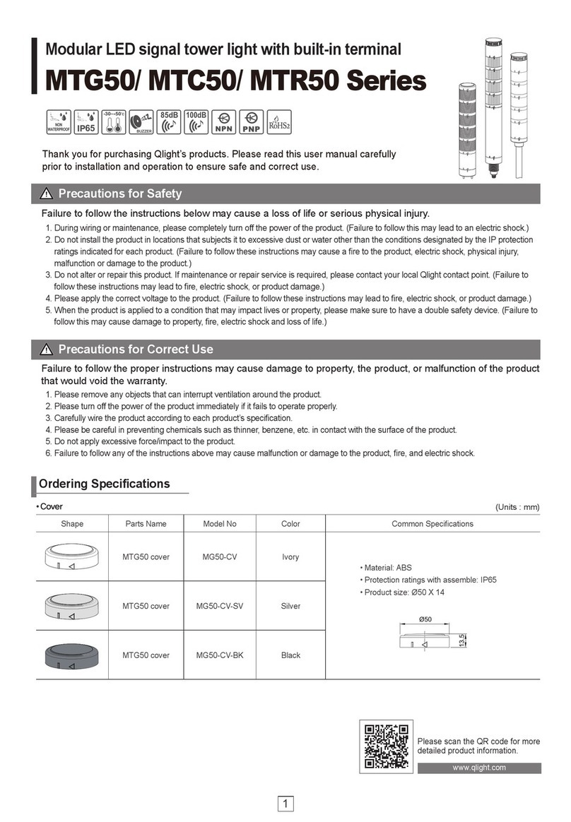 Qlightec MTG50 Series User manual