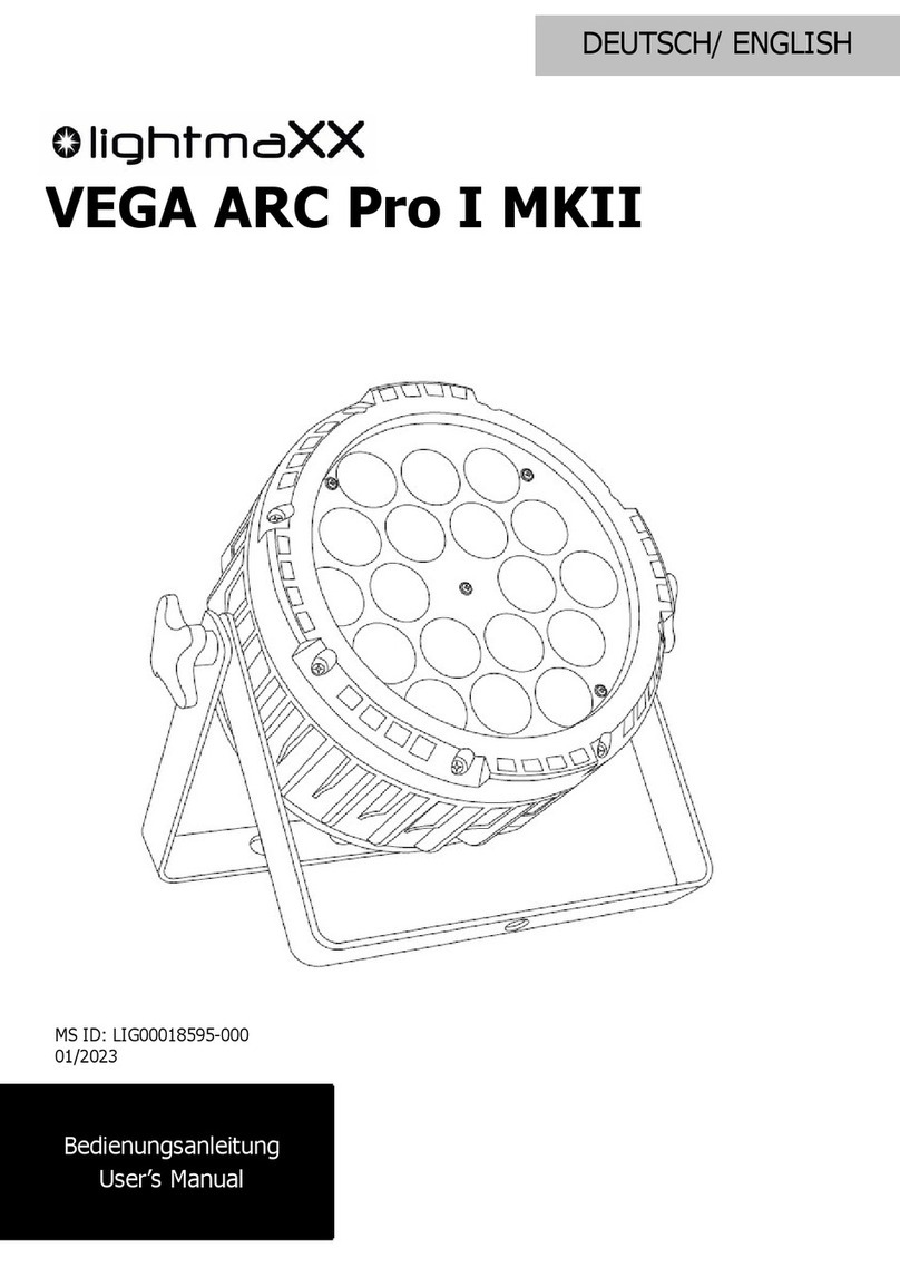 Lightmaxx VEGA ARC Pro I MKII user manual
