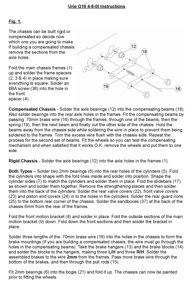 PDK Urie G16 4-8-0t User manual