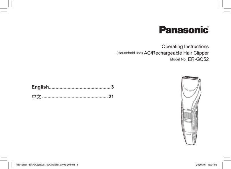 Panasonic ER-GC52 operating instructions