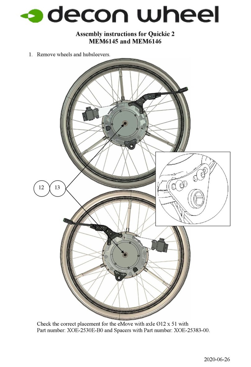 Decon wheel MEM6145 User manual