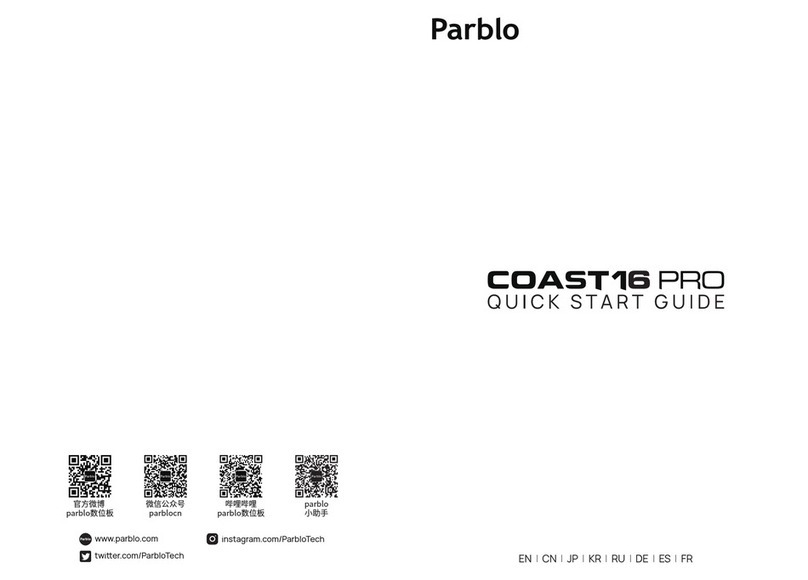 Parblo Coast16 Pro User manual