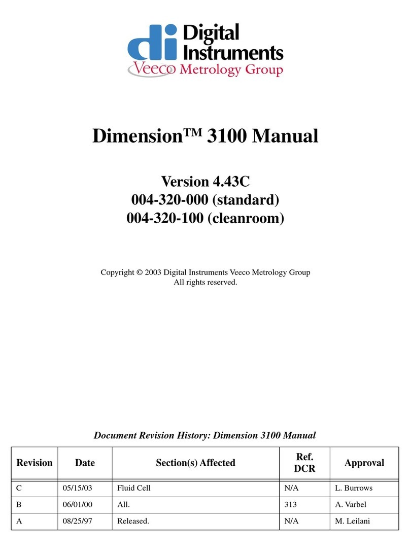 Veeco Dimension 3100 manual