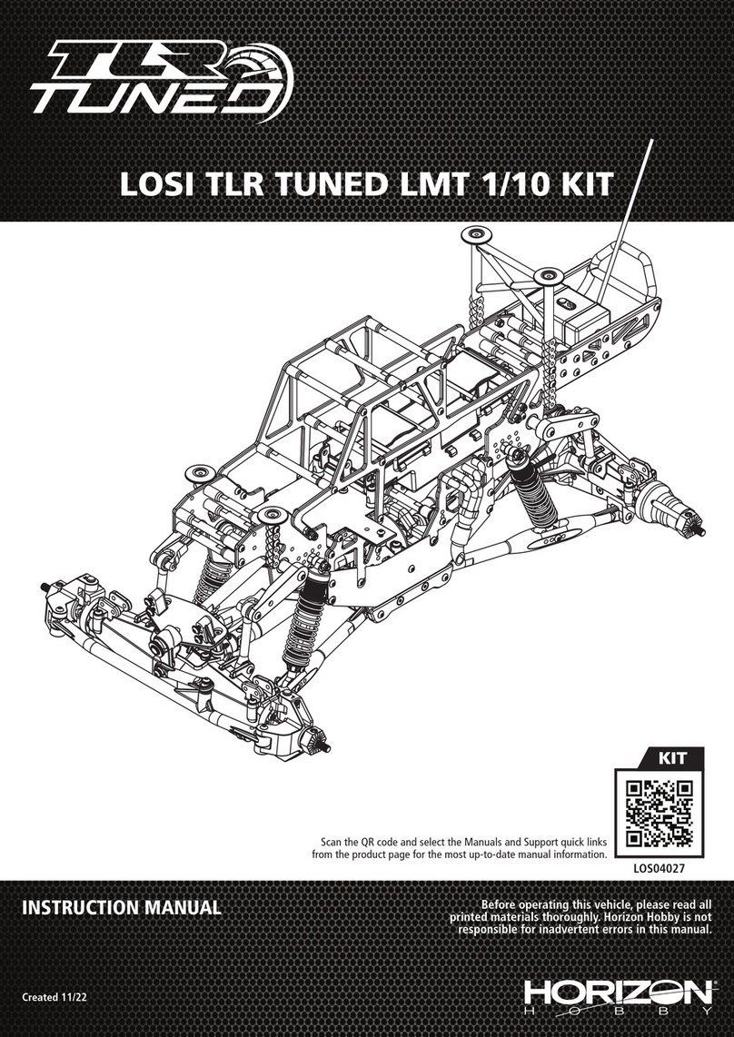 Horizon Hobby LOSI TLR TUNED LMT instruction manual Horizon Hobby LOSI TLR TUNED LMT instruction manual