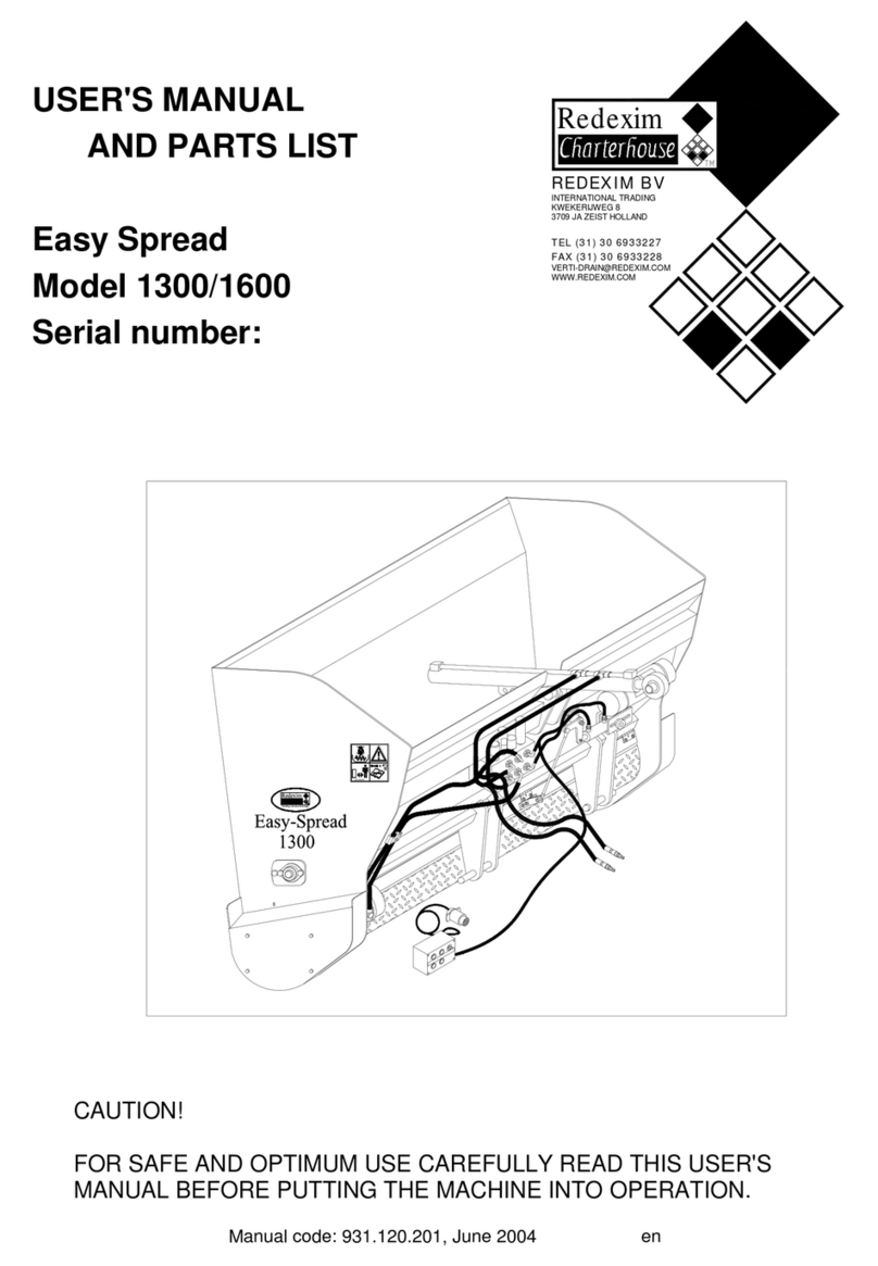 Redexim Easy Spread 1300 User manual