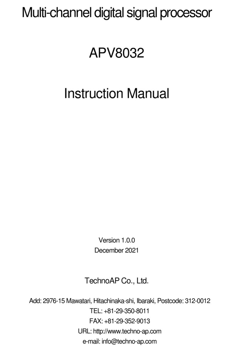 TechnoAP APV8032 instruction manual
