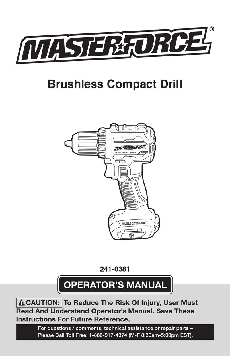 MasterForce 241-0381 User manual