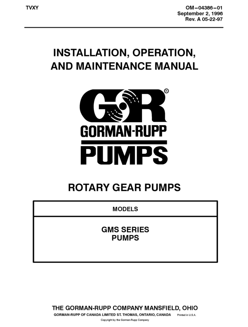 GORMAN-RUPP PUMPS GMS Series User manual