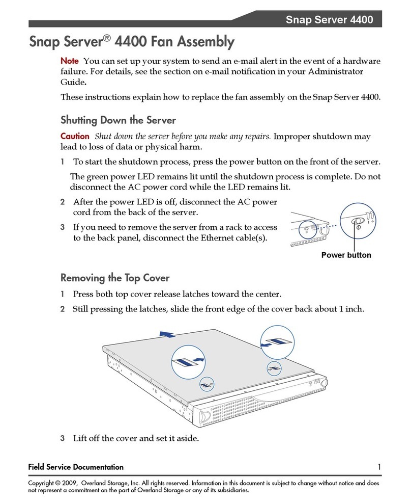 Overland Storage Snap Server 4400 User manual