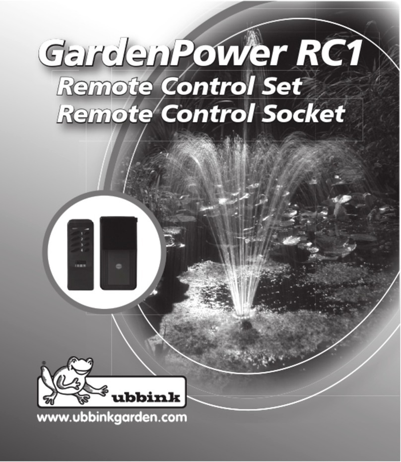 ubbink GardenPower RC1 Directions for use