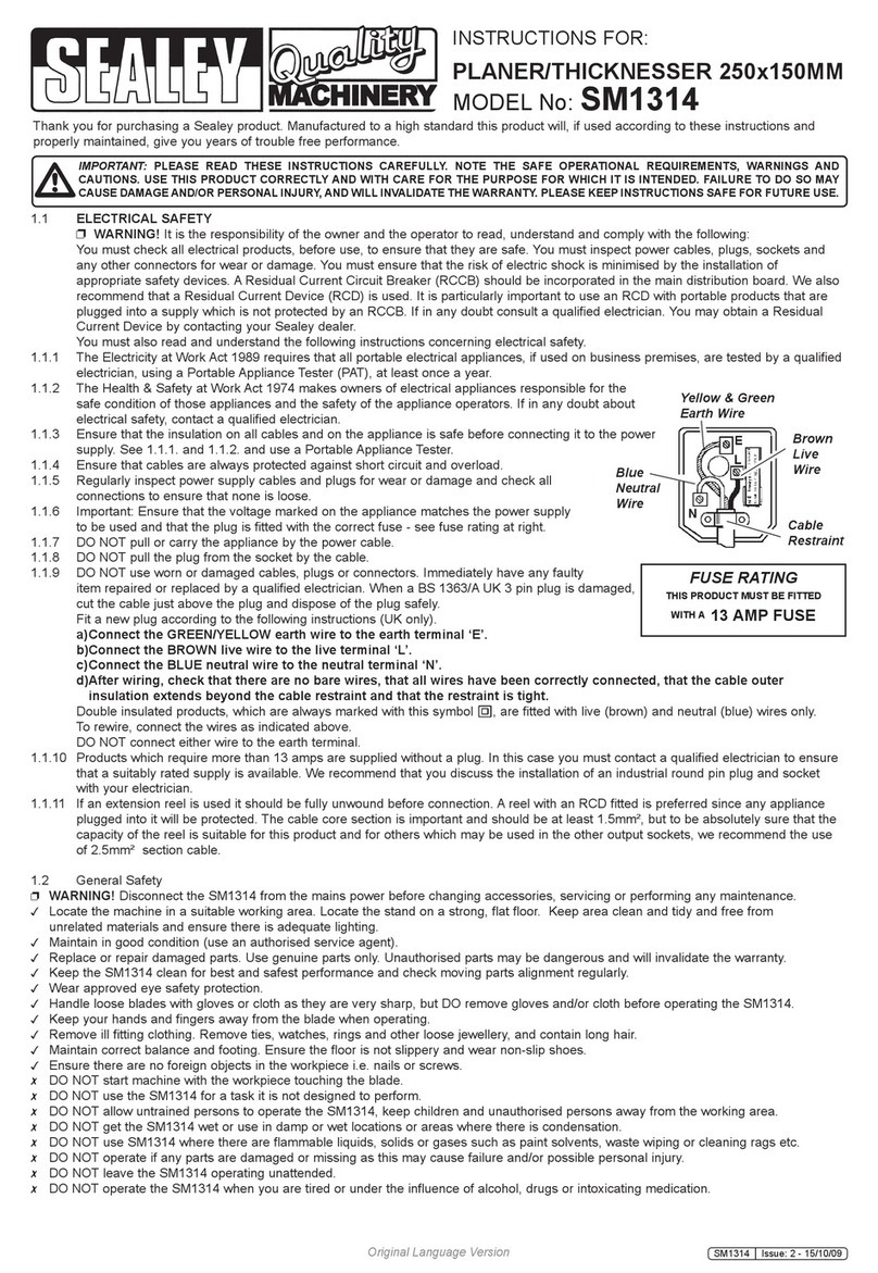 Sealey SM1314 User manual