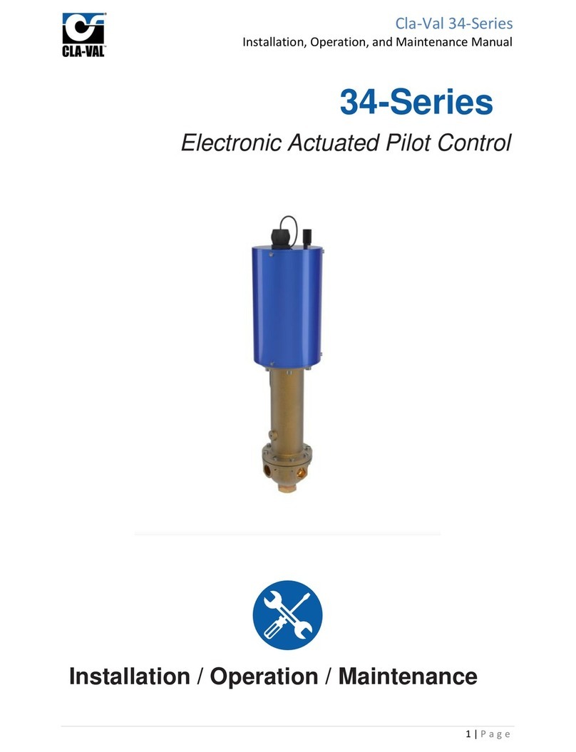CLA-VAL 34 Series User manual