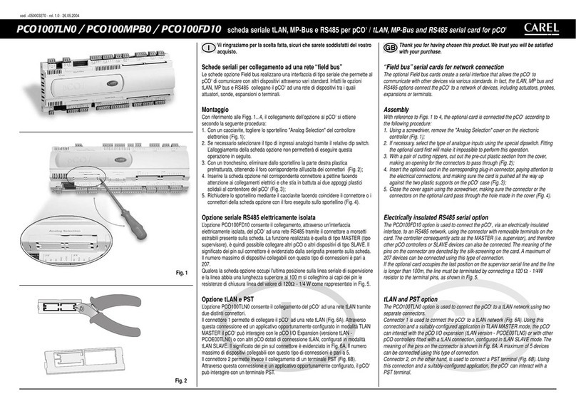 Carel PCO100TLN0 User manual