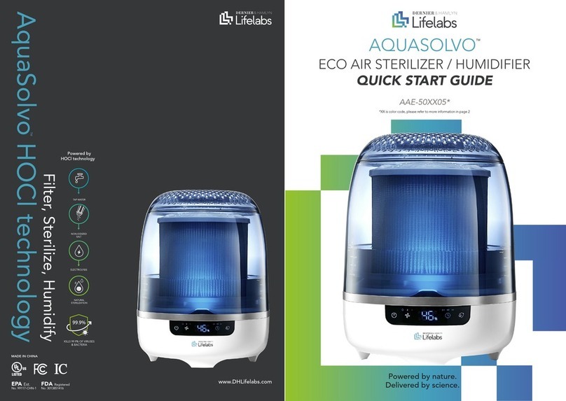 DH Lifelabs AQUASOLVO AAE-50XX05 quick start guide