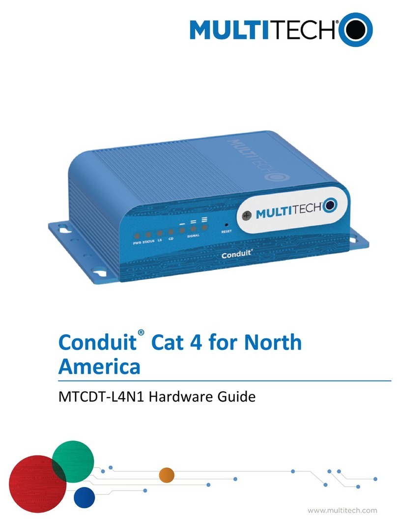 Multitech Conduit MTCDT-L4N1 Installation instructions