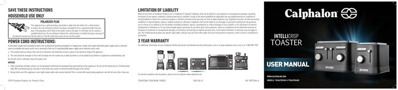 Calphalon TSCALTR2GM User manual
