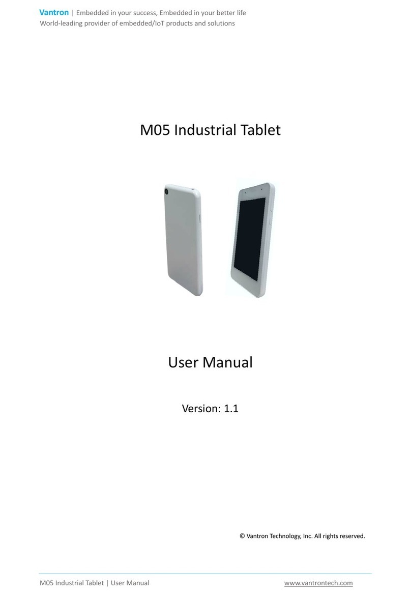 Vantron M05 User manual