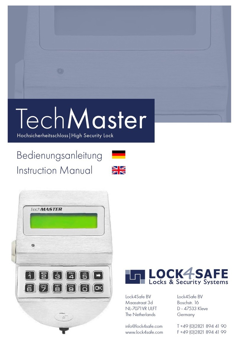 Lock4Safe TechMaster User manual