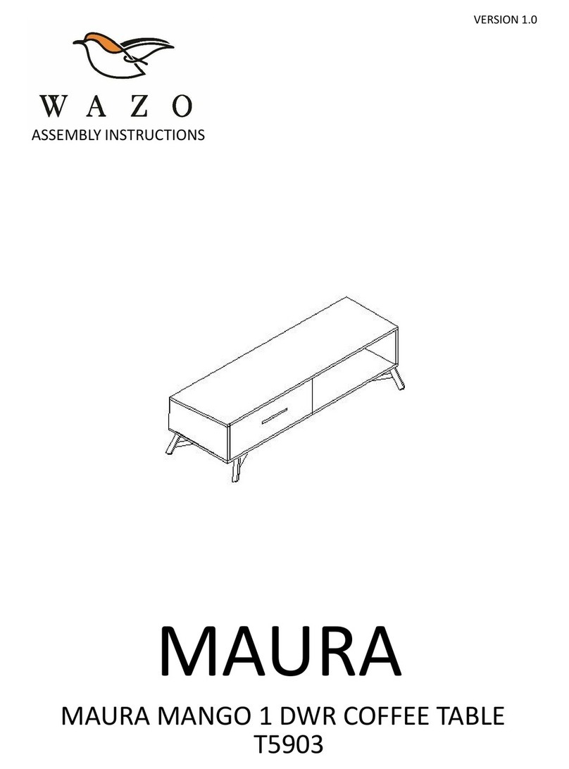 Wazo MAURA T5903 Assembly instructions Wazo MAURA T5903 Assembly instructions