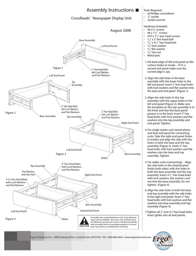 Ergo In Demand CrossRoads Assembly instructions