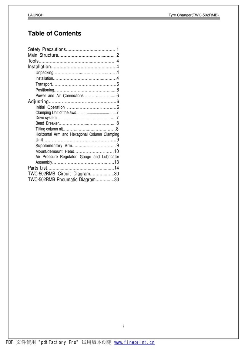 Launch TWC-502RMB User manual