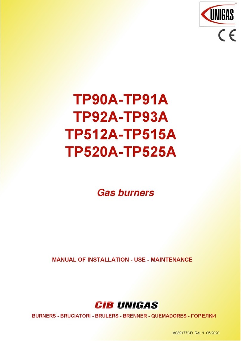 Unigas TP90A-TP91A Operating manual